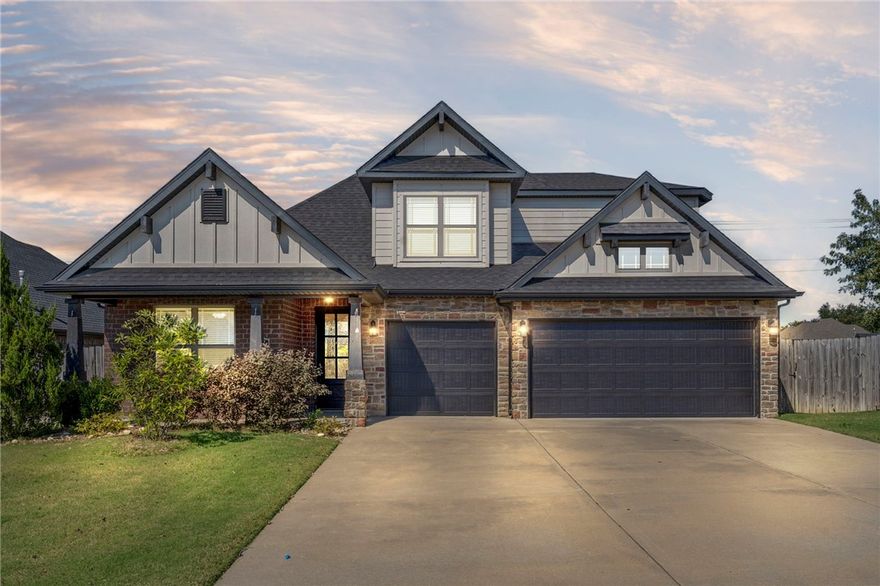 This beautiful 5-bedroom home offers all the space your family needs—with a bonus room that can easily serve as a 6th bedroom, playroom, or home office. With 4 full bathrooms, there’s plenty of room for everyone to get ready for the day. Inside, the welcoming kitchen and open living area make it easy to cook, connect, and entertain. You’ll love that the primary suite and another bedroom are conveniently located on the main level—perfect for guests or multigenerational living. Step out back to the covered porch, already equipped for an outdoor TV—ideal for movie nights or cheering on your favorite team. The patio is also wired and ready for a hot tub, and it was extended to provide the perfect space for natural gas grilling, making it an entertainer’s dream.
This home is tucked away in a quiet, family-friendly neighborhood that offers a community pool and playground. Enjoy a convenient location just minutes from shopping, local dining, and scenic trails for outdoor fun.