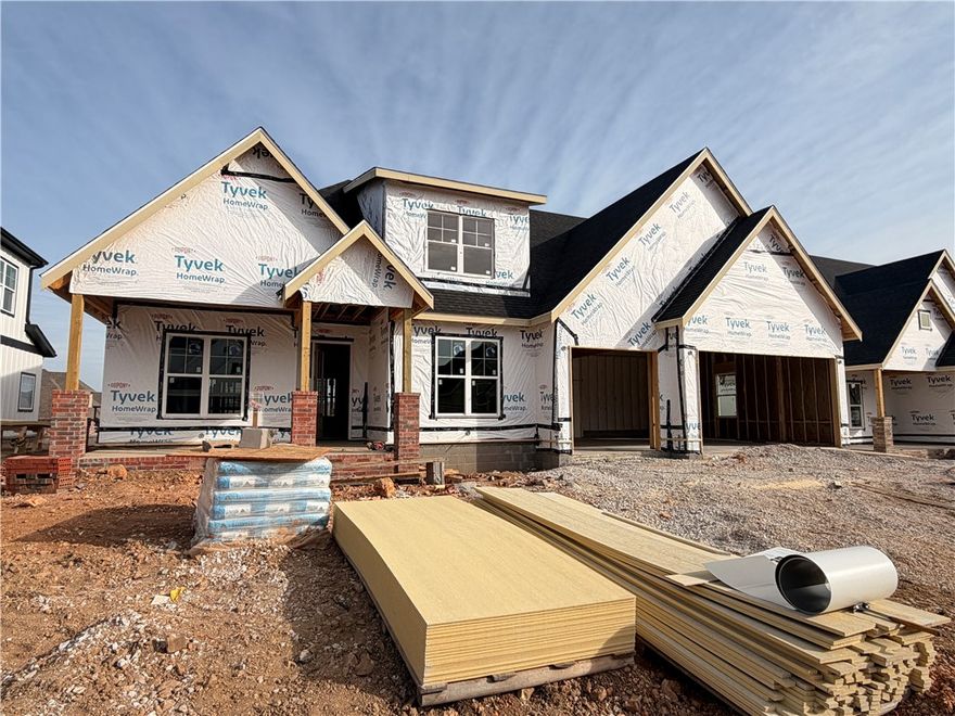 Stunning home in the desired Crescent View Subdivision Phase 2! Great floorplan with primary suite downstairs along with bedroom 2, full bathroom, office, and laundry room. Upstairs has bedrooms 3-4, full bathroom, and bonus room or 5th bedroom. Kitchen is a cooks dream with large island, gas cooktop, built-in microwave and oven. Open concept makes a great place for entertaining. Enjoy grilling and watching the kids play while under the large covered patio. Location can't be beat! Subdivision is across from Janie Darr Elementary. Also sits just down the street from the all new Mount Hebron Park! Kids can even go play in the Crescent View playground!