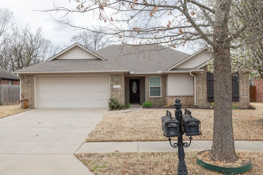 Welcome to this beautifully maintained 3-bed, 2-bath brick home located in the Baldwin community of Southeast Fayetteville. Just 10 minutes from the University of Arkansas campus and the vibrant Fayetteville square, this home offers both convenience and comfort. The updated master bathroom features a luxurious walk-in shower, perfect for relaxation. This well maintained home includes an oven/range, and a newer shed for additional storage. Situated in a POA protected community, this home can be sold furnished with the right offer, excluding a few personal items. Take advantage of this fantastic opportunity, which could include all appliances (several are like new), a like new BBQ grill, like new bed in the master, large upright deep freeze, and the brand new riding mower. Don't miss out on your chance to own this gem in Fayetteville!