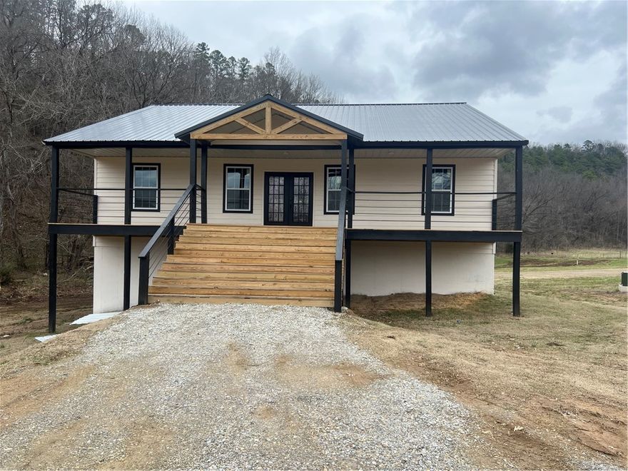 New 2023 custom built 3 bed 2 bath home with view of the river.  In a subdivision with minimum restrictions. Use of boat ramp and picnic area. Less than ½ mile to the National Forrest for ridding, hiking, and hunting. Motivated Seller!!