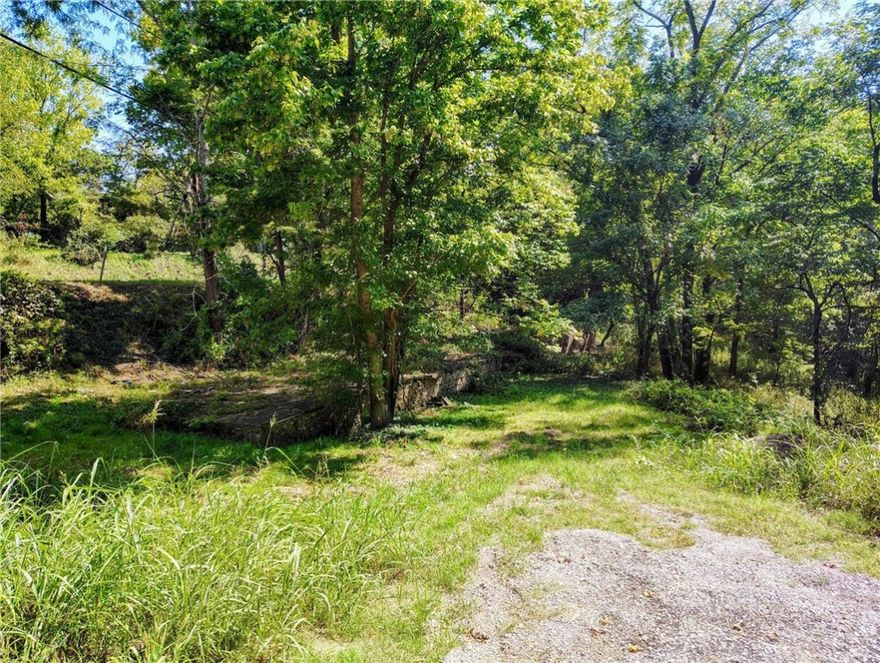 PUBLIC UTILITIES AT THE STREET! This exceptional corner lot offers direct access to Black Bass Lake with a network of stunning walking trails and bluffs with mini caves to explore. Imagine having nature's playground with multiple trails for hiking, mountain biking, and foraging right in your backyard! Spanning a full acre in the heart of Eureka Springs, this property is only one mile from the historic downtown area. It’s the perfect location for your dream home or business venture, with no need for a well or septic tank.

The property extends on both sides of Oil Springs Rd, providing you with flexible options. Choose from a scenic building site atop the hill on the right side of the road, or a spacious, partially cleared flat area on the left. With no restrictions in place, the possibilities are endless. Whether you envision a tranquil retreat or a dynamic development, this beautiful property combines the convenience of town living with the serenity of nature and abundant wildlife.