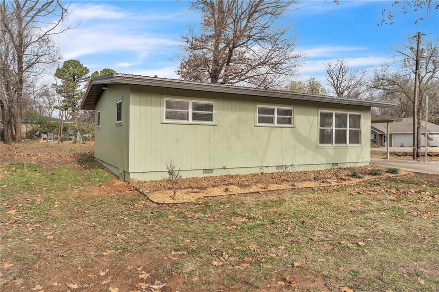 More photos coming soon!

This recently remodeled home is full of natural light and located on a quiet dead-end street with easy access to I-49 and the NWA Corridor. The large yard with mature trees offers plenty of space to relax or entertain, giving the property a peaceful, private feel while still being close to everything.

Inside, the home features a mid-century vibe with granite countertops, brand-new appliances, and extra storage in the mudroom. The updates include new paint, fixtures, a new roof, and insulation upgraded to modern efficiency standards. Comfort is maximized with a 96% efficient gas furnace and high-efficiency central A/C.

Outside, enjoy a covered carport, additional storage space, and a future fenced-in yard ideal for pets or outdoor gatherings.

Whether you're a student or a working professional, this home offers comfort, convenience, and timeless style in a quiet Fayetteville neighborhood.

Locally owned and operated small-business landlords. Agent owned.