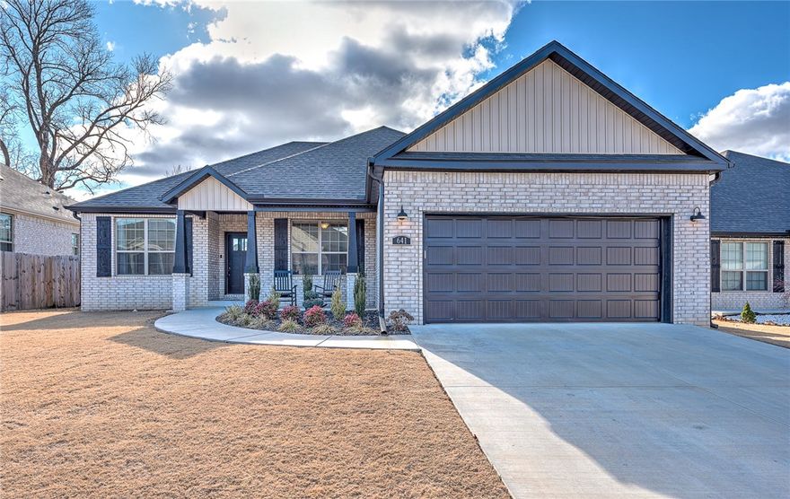 Welcome to this beautiful Bentonville home, where comfort meets style in a peaceful setting. Featuring a desirable split floor plan, this home offers both privacy and functionality. The open-concept kitchen flows seamlessly into a spacious living room, highlighted by a cozy fireplace—perfect for everyday living or entertaining.Step outside to a large, fully fenced backyard that backs up to serene woods, providing privacy and a relaxing outdoor retreat. Recent updates include new landscaping, a custom-painted kitchen island that adds character, and a thoughtfully designed built-in mudroom for everyday convenience.
Well maintained and truly move-in ready, this home is a must-see for anyone looking to enjoy modern living in a tranquil Bentonville location. Enjoy nearby parks, shopping, and dining, plus you’re just 7 miles from The Walmart AMP and XNA Airport. Style, comfort, and convenience—all in one perfect package. Move in, make it yours, and start living your next chapter today!