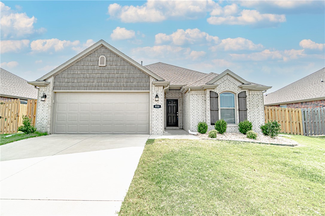 Stunning white brick build by Riverwood Homes! Built in 2018, this split plan with open concept living appeals to all! Stunning kitchen with rich cabinet finishes, upgraded granite countertops, and marble backsplash. Living room boasts a cozy gas fireplace accentuated with crown molding. Spacious owner’s suite complete with whirlpool tub and shower utility rm. Upgraded ceramic tile throughout, backsplash in kitchen and bathrooms, and granite counters. Backyard features covered patio and privacy fenced yard- perfect for entertaining. Truly a must see! Welcome home. *Holding offers until Sunday August 8 at 6 PM to be reviewed by the sellers, however the seller reserves the right to accept an offer at any time.*