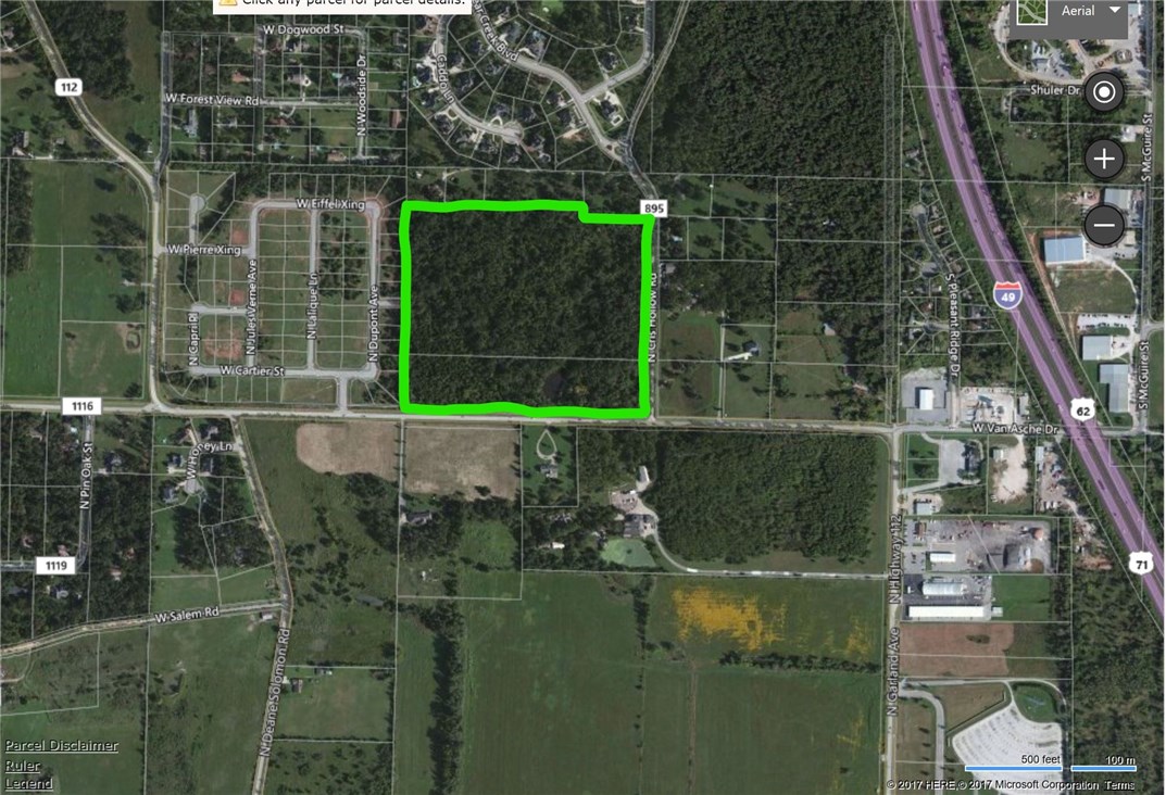 Great development opportunity in Fayetteville. 33.64 acres that adjoins the beautiful Bel Claire Subdivision. Property is on the corner of Hwy 112 and Chris Hollow Road.