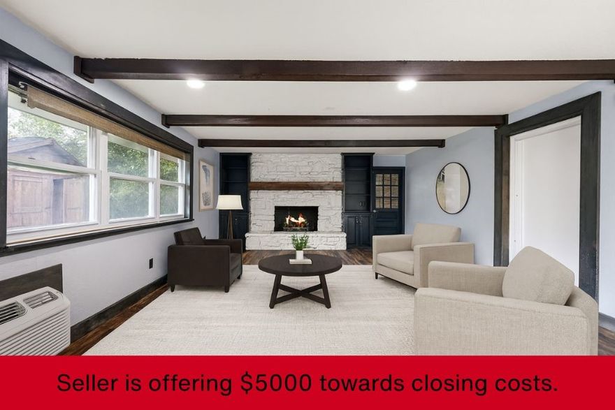 **SELLER OFFERING $5000 TOWARDS CLOSING COSTS**
Charming Brick Ranch with Modern Flair in Central Springdale
Trusted lender offering $3000 towards closing costs!!
BRAND NEW FLOOR IN BONUS ROOM

Discover this beautifully updated 3-bedroom, 1.5-bath home with 1,858 sq ft of thoughtful living space. The inviting brick exterior leads to an interior filled with modern design and rich character.

The kitchen shines with white cabinetry, stainless steel appliances, and a custom deep-blue island ideal for gathering or prep. The stylish blue cabinetry continues into the updated bathroom, paired with granite countertops, dual sinks, round mirrors, and shiplap-style accents.

Beyond the main living area is a spacious bonus room anchored by a painted white stone fireplace and exposed dark wood beams—creating a cozy, distinctive retreat. Conveniently located in central Springdale, this home blends timeless appeal with contemporary updates.

Contact us to schedule your showing today!