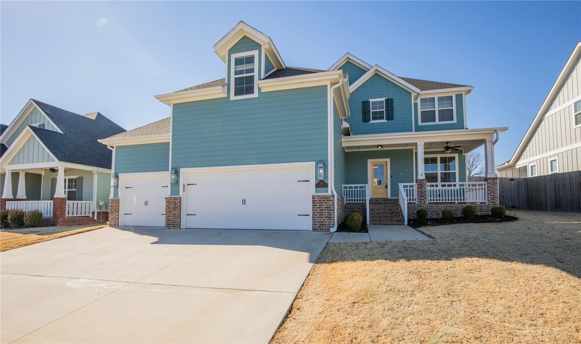 Offering unparalleled comfort, convenience, and elegance, this home is sure to exceed all of your expectations! Located in the heart of NWA, this home is less than 7 minutes to all that Pinnacle has to offer; including, but not limited to the Walmart Amp, TopGolf, Pinnacle Hills Promenade, and a ton more! 809 Wembly Park is zoned Bentonville schools. Hyde Park itself offers an abundance of amenaties including a neighborhood park, walking trails, community garden, community pool. In addition, this home features a brand new sparkling saltwater and heated pool; perfect for enjoying summer days! First floor owners suite is spacious and convienently located across from the french door enclosed office. All other bedrooms plus bonus room is located on the second floor. I would be happy to show you around, just give me a call!