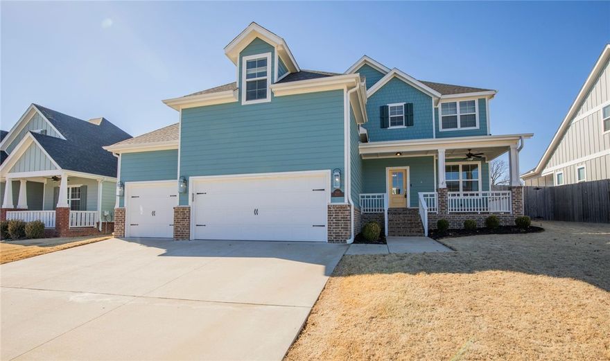 Offering unparalleled comfort, convenience, and elegance, this home is sure to exceed all of your expectations! Located in the heart of NWA, this home is less than 7 minutes to all that Pinnacle has to offer; including, but not limited to the Walmart Amp, TopGolf, Pinnacle Hills Promenade, and a ton more! 809 Wembly Park is zoned Bentonville schools. Hyde Park itself offers an abundance of amenaties including a neighborhood park, walking trails, community garden, community pool. In addition, this home features a brand new sparkling saltwater and heated pool; perfect for enjoying summer days! First floor owners suite is spacious and convienently located across from the french door enclosed office. All other bedrooms plus bonus room is located on the second floor. I would be happy to show you around, just give me a call!