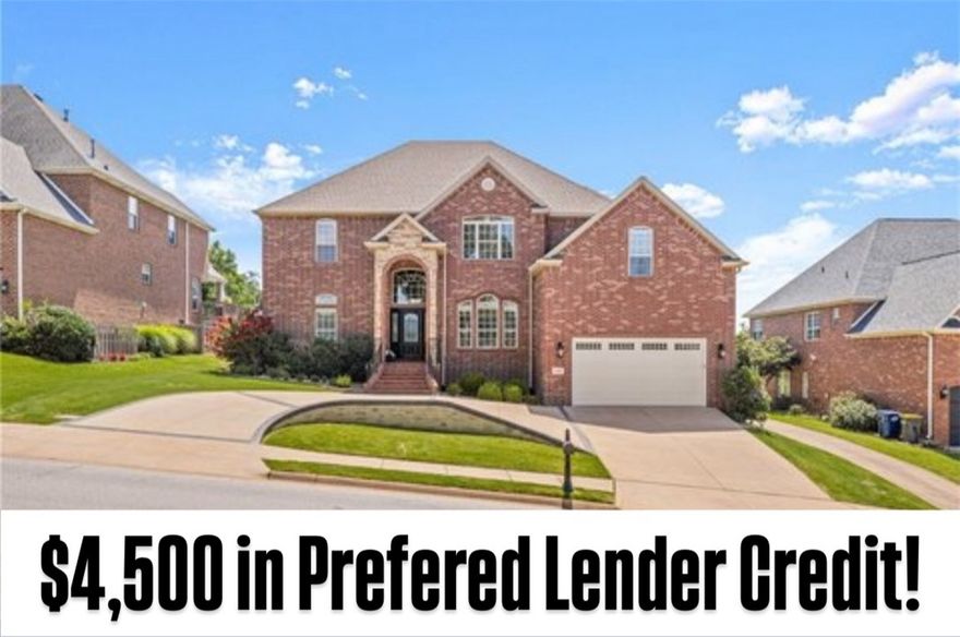 Buyer Incentive: Offering $4,500 in preferred lender credit. Immaculate, Shadow Valley home, nestled on the 9th hole w/ gorgeous golf + lake views. This 5bdrm, 4.5 bath home is steps away from “ all-things” Shadow Valley (Clubhouse, Pool, Gym, Restaurant, Playground, Basketball Courts, Pickleball, Tennis and Golf) & boasts -story floor-to-ceiling windows & open kitchen, living room, formal dining & large eat-in breakfast area that overlook the large, covered back porch, making this home perfect for entertaining. Large master suite on main level w/ 2nd master suite up + 3 more bdrms & bonus are perfectly laid out. New roof/gutters, deck, garage door/motor, water heater & newer main/upper AC units. Don’t miss the chance to call this house home. Tennis Membership Conveys!