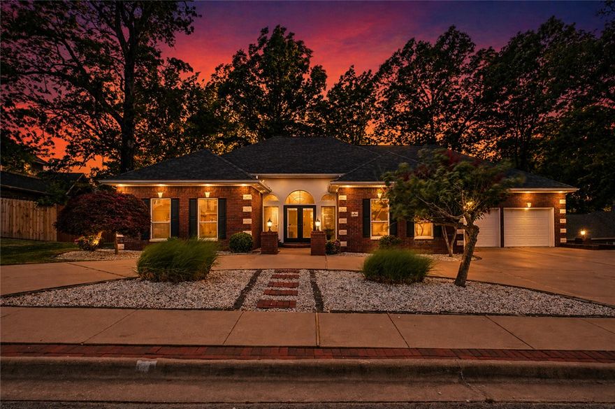 Tucked away on a quiet cul-de-sac in the desirable Lexington Subdivision, this move-in ready North Bentonville home offers the perfect blend of comfort, convenience, and lifestyle. With mostly single-level living, an open floor plan, spacious living areas, and generously sized bedrooms, fall in love with this 4-bedroom home featuring a private primary suite separated from the other three bedrooms for added privacy. Enjoy peaceful sunsets from the sunroom or unwind on the back deck at the end of the day. Adventure is just outside your door—located only 0.3 miles from the “Over the Hill” and “Grandma’s House” trailheads, and Coler Creek Park’s North Gateway is approximately 2.5 miles away. You’ll also appreciate quick access to the Bentonville Square, Bark Park, I-49, shopping, dining, and Walmart Campus Headquarters. Recent updates include two new HVAC systems, full interior paint, upgraded LED lighting, newer ceramic plank flooring, and all-new electrical outlets and light switches. New roof coming!