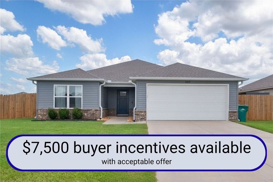 $7,500 in Seller Concessions offered in the month of April with acceptable offer. Under $200/sqft!! Located on a prime corner lot, just 2 blocks from the brand-new Cornerwoods Park! The open-concept layout seamlessly connects the living, dining, and kitchen areas—perfect for everyday living and entertaining. Large windows fill the living area with natural light. Enjoy the newly added, beautifully crafted, terraced patio with raised planters & covered area, ideal for outdoor dining or relaxing evenings. With this home it's all about functionality, from the wide entry, to the separate laundry room, upgraded jetted tub in the hall bath & kitchen pantry that could be expanded. Move in ready but there is also room to add your own touches. This home also includes a solar energy system to reduce utility costs. Just steps away, Cornerwoods Park features new play structures, a scenic walking path around a pond, and a bike trail with a pump track—fun for all ages. Schedule your showing today!