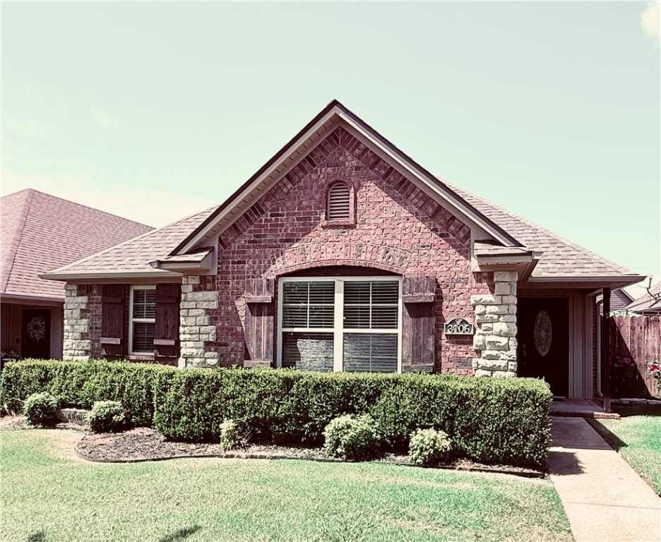 This beautiful 3 Bedroom 2 bath house is located in Stone Meadows Addition with amenities to include community pool, clubhouse and Gym. Home has been very well cared for and nicely landscaped. Split floor plan with open living concept. Fenced side patio. Yard cared for by POA making it maintenance free. Roof 5 yrs old, water heater recently replaced this year, HVAC aprox 8 years old.