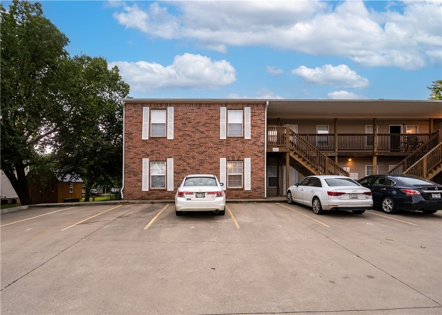 Prime Condo Package Near University of Arkansas – Move-In Ready! These are the perfect low-maintenance home or investment, just minutes from the University of Arkansas, Razorback sports facilities, and I-49. Impeccably maintained, it features thoughtful upgrades and includes all appliances. POA fee covers exterior maintenance, insurance, lawn care, and termite protection. Enjoy two dedicated parking spaces, an outdoor grilling pavilion, and a UA bus stop nearby for easy access. A true turn-key opportunity—schedule your tour today! Only 6 condos remaining from the original 7.