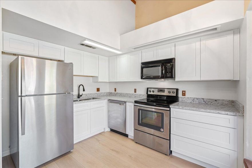 MUST SEE!!  This Charming 1 Bedroom, 2 Bathroom Condo is Ready for You!  Main level just Remodeled with New Cabinets, Granite Counter Tops and LVP Floors.  Enjoy the HOA Clubhouse,  Pools, Hot Tub and Tennis/Pickleball Courts! Easy to Show! Call Agent for an Appointment to View!