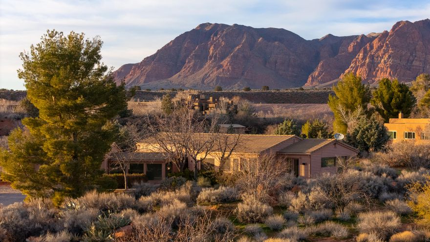 This Kayenta rehab is not for the meek, yet it offers rewards for those with mad skills and the drive to transform one of Kayenta's earliest dwellings. Be inspired...Taliesin West, your own Kayenta Retro-Redo, affordable live work space? 



Expansive lot with 360-degree views. Embrace the best of life against the stunning backdrop of Kayenta's inspiring red rock cliffs with glowing sunsets and 300' waterfalls after a desert downpour. Get your culture on with the Kayenta Art Village galleries, the Center For The Arts, Xetava Cafe & Rusted Cactus bar/grill. Satisfy your need for adventure with unrivaled access to southern Utah's renowned recreational opportunities: Snow Canyon, Gunlock State Park & reservoir, Dixie National Forest & Pine Valley alpine recreation area just to name a few nearby favorites.

Whether you're stargazing under the protected night sky or enjoying the "blue view" of Utah's West Mountain, Arizona's Beaver Dam Wash National Conservation Area, the nearby Joshua Tree National Natural Landmark, and countless other wonders await your discovery.