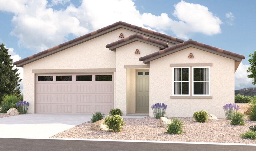 NEW Construction! Builder offering rates as low as 3.99%!
Find your dream home at Cordero! Nestled between Copper Rock and Southern Shores, this exciting Hurricane community offers impressive desert and mountain scenery, with ample outdoor recreation opportunities at nearby golf courses and Sand Hollow State Park. Right off Southern Parkway, residents will enjoy easy access to the shopping, dining, entertainment and employers. The neighborhood showcases an inspired array of designer-curated homes, each boasting a flexible layout and the in-demand features today's homebuyers are seeking. The home includes a fireplace and covered patio. Buyer to verify all information.