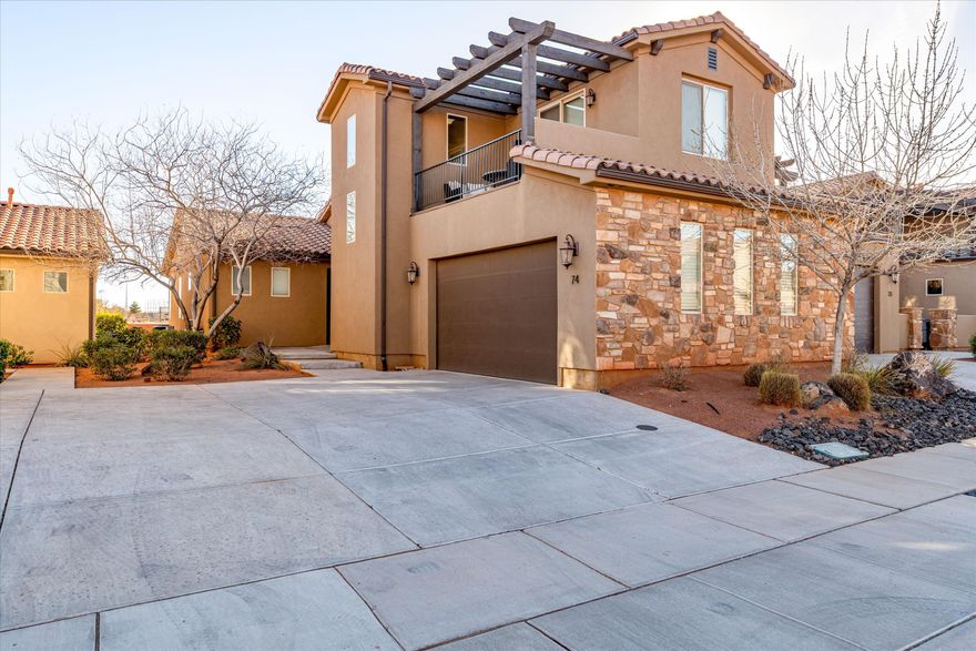 Rare opportunity in one of St. George's top vacation rental communities! Fully furnished and income‑producing, this home includes TVs, patio seating, washer/dryer, pull‑out beds, air mattresses, linens, kitchen essentials, bikes, ping‑pong table, and a garage full of entertainment gear. Paradise Village offers a true resort experience: multiple heated pools, a kids' cove water park, lazy river, two large community hot tubs, and a pool w/waterslide. Outdoor amenities include walking and biking trails, plus you're next to Archie Gubler Park featuring pickleball, basketball, baseball, sand volleyball, and splash pad. Approved for short‑term rental, this home is actively booked and generating income - a rare find for investors or owners seeking a turnkey vacation rental