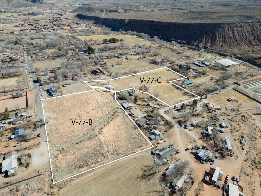 Rare residential land available just minutes from Zion National Park. Zoning allows for 1 acre residential lots, making this a great opportunity for developers. Seller has two adjoining 5-acre parcels for sale and is open to selling each 5-acre parcel separately or all 10 acres together. V-77-C comes with 6 water shares through Virgin River Irrigation. This listing is land only. Please do not disturb the owners of the neighboring properties.