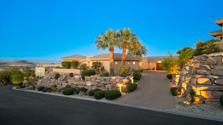 Gated Community in the Heart of the City - Stone Cliff | Panoramic Views from Every Room
Thoughtfully Updated || Desert-Inspired Indoor & Outdoor Living
This beautifully enhanced home showcases true pride of ownership, with each improvement carefully chosen to elevate comfort, efficiency, and seamless everyday living.
Resort-Style Pool & Spa
The pool and spa have been completely transformed--fully renovated with new plaster, updated tile, and upgraded systems including pump, heater, filter, and plumbing. A wireless control system with automation allows for effortless management from your mobile device, creating a streamlined outdoor experience.
Exterior & Landscaping
Designed to impress, the grounds feature all-new, professionally curated desert landscaping in both the front and back. Drought-tolerant plants, natural boulders, and expanded river rock create a cohesive, resort-inspired setting. A peaceful courtyard fountain adds charm to the entry, while enhanced lighting showcases the architecture and surrounding landscape. The exterior has also been refreshed with updated paint and trim accents.
Mechanical & Efficiency Upgrades
Built with performance in mind, the home includes a new tankless water heater for on-demand hot water and a water softener system--offering improved efficiency and long-term value.
Interior Enhancements
The interior has been freshly painted throughout, delivering a bright, cohesive aesthetic. New luxury flooring extends across all three bedrooms and the attached casita, which features private exterior access--ideal for guests or flexible use.
The kitchen has been stylishly refreshed with refinished cabinetry, updated hardware, and a new Wolf microwave, combining modern convenience with timeless appeal. Additional upgrades include:
Two new electric fireplaces in the main living areas
New ceiling fans (six interior, three outdoor patio)
Updated lighting fixtures in the kitchen and all bathrooms.
Mounted 83" TV in the family room
New front-loading washer, dryer & furniture (negotiable)

Very Low Monthly Average Utilities
Enbridge Gas: $75.29
St. George Utilities (water, sewer, trash): $146.79
Dixie Power: $177.35