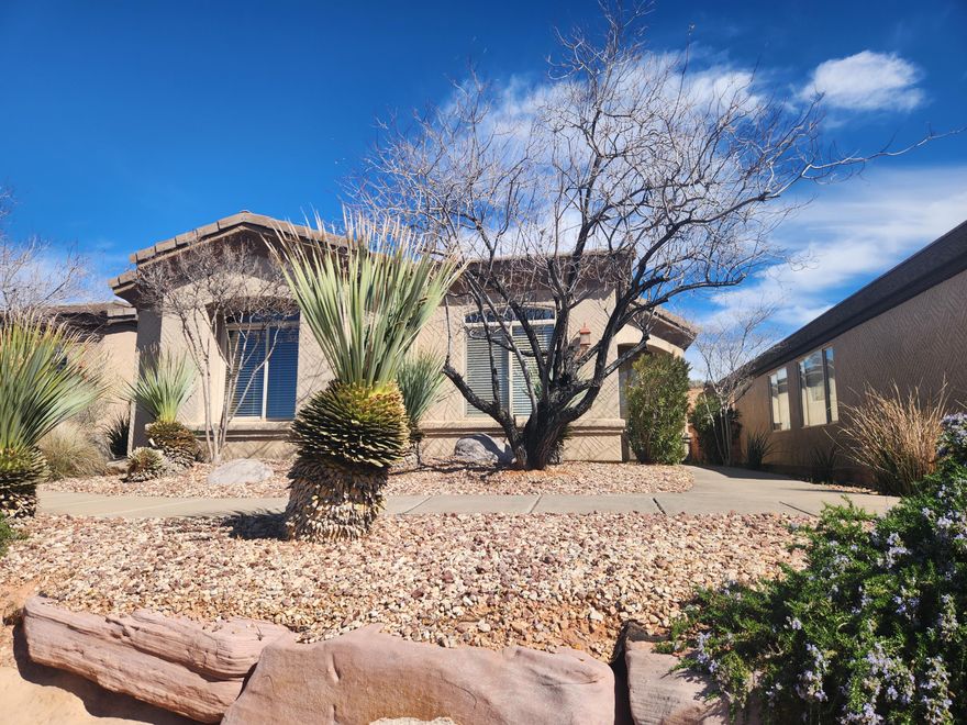 Opportunity knocks in the desirable Coral Canyon community! This well-located 3-bedroom, 2-bath home offers approximately 1,542 sq ft of living space and is perfectly positioned in the quiet Canyon Greens neighborhood. With just a little fresh paint and a few minor cosmetic updates, this property has the potential to become one of the best values in the area.
The home features a functional single-level floor plan with an open living and dining area, comfortable bedrooms, and plenty of natural light throughout. The layout provides a great foundation for buyers looking to personalize a home and add value with simple improvements.
Step outside to a low-maintenance yard with space to relax or entertain while enjoying the peaceful surroundings of this established neighborhood. Located just minutes from golf, parks, trails, shopping, and dining, the home also provides quick access to St. George and I-15, making commuting and recreation easy.
Whether you're a first-time buyer, investor, or someone looking for a great home to update and make your own, this property presents a rare opportunity to purchase in Coral Canyon at an attractive price point.
Bring your vision and unlock the potential--homes with this kind of upside don't come along often!