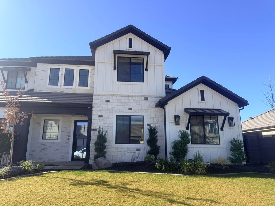 Queensridge Simister built home ,Owner agent 5 bedroom 4 Full baths ,pool sized lot gated and double gated .cement recreational vehicle parking on side ,dog run ,large pergola with pad and water gas hookups.cement pavers and firepit area stubbed for gas ,large loft tile baths .Open kitchen ,Hidden pantry ,Seperate office with accent wall,lots of brick accents,fireplace ,large windows 3 plus gareg parking Owner will give 5 thousand dollars  concessions with full price offer.Owner finace possible with 40%down.6%O.A.C terms Majestic Elementry ,Crimson schools.