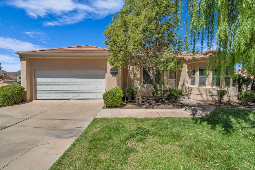 Unattached single-family home with a walk-out basement has GREAT VIEWS & BONES. Seller will consider concessions for a rate buy-down or upgrade allowances. From it's extended back patio with opportunity for amazing mountain & City of St George Golf Course views to it's multi-level layout, this is a house for the generations. Enjoy 3,304 square foot, 5 bedrooms on a corner lot. Master bedroom is on the main floor. A gathering space on both the main level & finished basement allow for peace and quiet for some while others are entertaining or playing. AND the HOA boasts a pool, jacuzzi, rec room, and tennis courts! Huge storage room, and a bonus room that could be turned into a movie theatre. Close to Hospital, Golf Course, and Shopping. Immediate occupancy! Call today for a private showing.