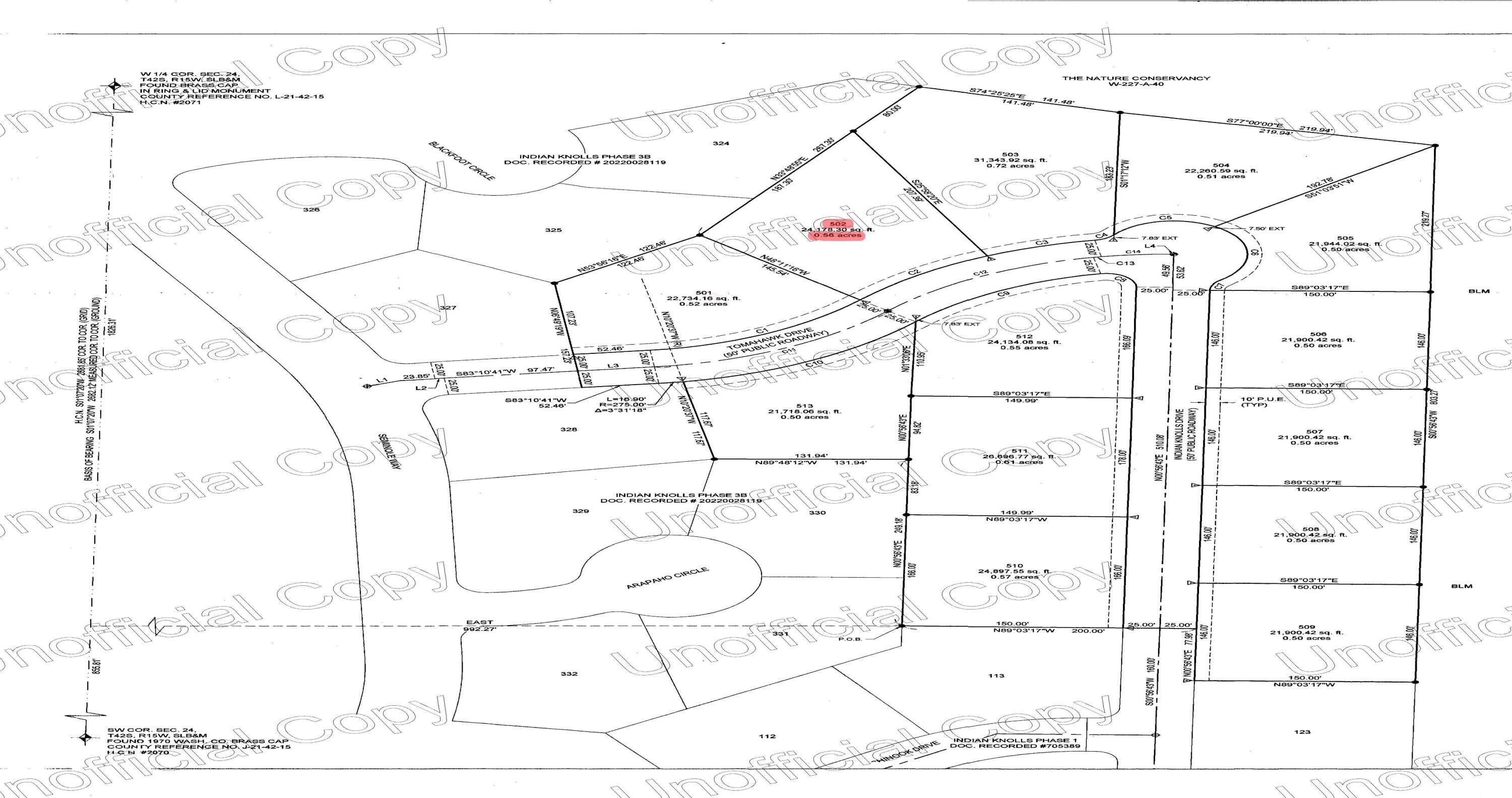 INDIAN KNOLLS - Land