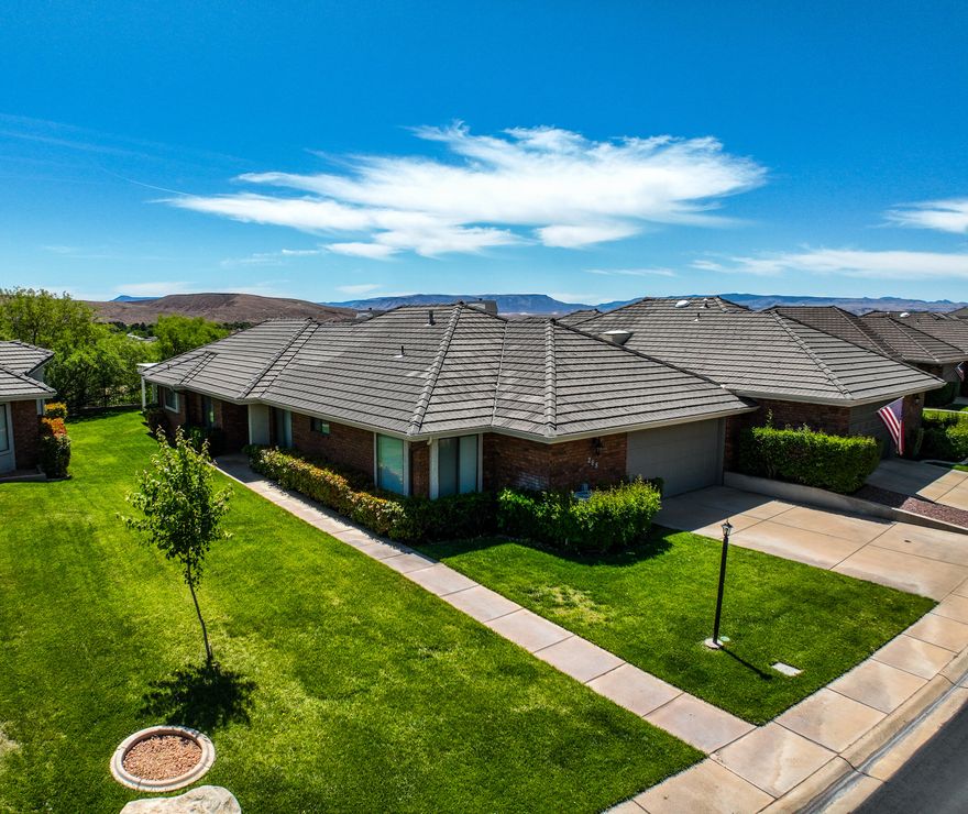 Stylishly Renovated Stand-Alone Home perched high above the Virgin River in Bloomington, this stunning single-level home offers unobstructed 180° views and a truly serene setting. Relax on the patio while soaking in the breathtaking scenery. Inside, you'll find fine finishes throughout, with a thoughtfully designed 4-bed, 2-bath well laid out floor plan. HOA has a host of amenities, like indoor and outdoor swimming pools, tennis ball  and pickleball courts, enjoyable clubhouse just to name a few. Bloomington is one of St. George's most established and sought after communities. The area is known for its beautiful landscapes, mature trees, and proximity to the Bloomington Country Club Golf Course. Features scenic walking trails, parks, and easy access to the Virgin River, making it perfect for outdoor enthusiasts. Has been used as a second.