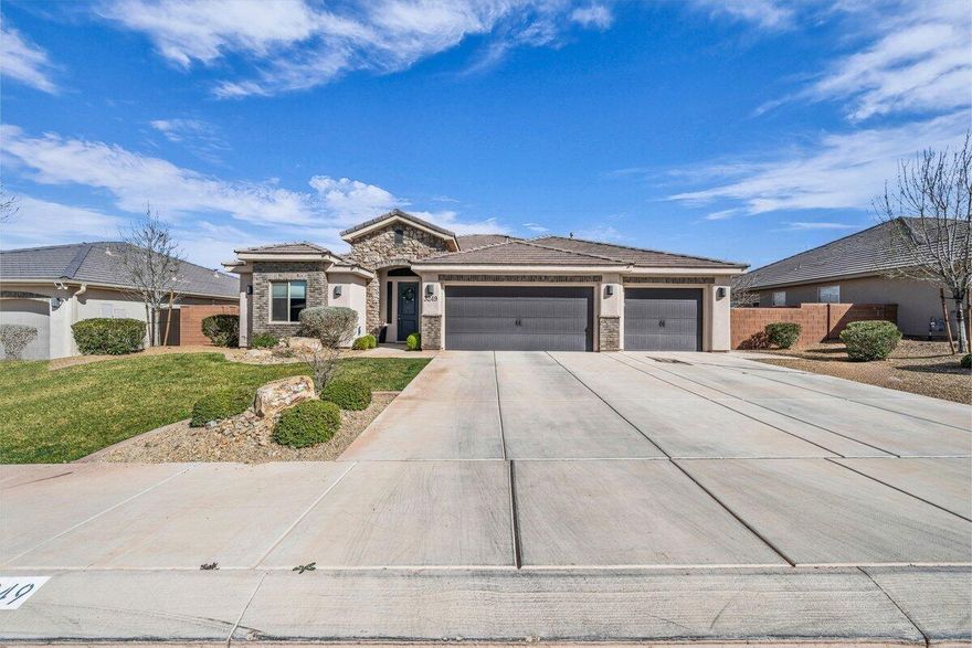 NEWLY REFINISHED KITCHEN CABINETRY & MOVE-IN READY! Ideally located in the heart of the highly desirable Little Valley area, this home offers a well-designed Ence-built floor plan, convenient access to highly regarded schools, and nearby thriving commercial development with shopping, dining, and daily conveniences just minutes away, all within Dixie Power boundaries for added value. Inside, you'll find a spacious open-concept layout with vaulted ceilings, upgraded cabinetry, quartz countertops, stainless steel appliances, and a gas range. Recent upgrades include brand-new carpet throughout the home and a brand-new water heater, enhancing modern comfort, improved efficiency, and overall move-in-ready appeal. Low HOA dues include community amenities such as a resort-style pool and pickleball court. Outdoor and storage features include a 3-car garage offering generous additional side space with potential for a future RV parking pad. The fully enclosed backyard provides secluded privacy and established landscaping, complemented by a covered patio ideal for year-round outdoor enjoyment. Don't miss the opportunity to own in one of the area's most prestigious neighborhoods. Buyer/buyer agent to verify all information.