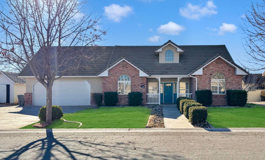 Quiet cul-de-sac, central location, and a big lot! This one checks the boxes that matter. Just .5 miles from Lins, the bridge to Mall Drive, and Smith's, you're close to everything while still enjoying privacy. This solid brick home offers 3 bedrooms, 2.5 baths, 2,275 sq ft, a formal living room, formal dining room, and an upstairs loft. Sitting on nearly 0.39 acres, the fully fenced backyard is massive and includes a great covered back porch plus an awesome outbuilding/storage shed. The home has good bones and a great feel but does need work—carpet, paint, yard cleanup, and some repairs—and the price reflects that. This is a rare opportunity to add value quickly and end up with a great property in a prime location.