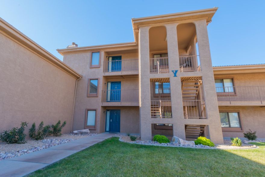 **Dont forget to check out our 3D tour. Welcome to the perfect getaway in St. George, Utah! This charming 2-bedroom, 2-bathroom condo is an Airbnb gem that offers the perfect blend of comfort, convenience, and breathtaking scenery. With enough space to sleep up to 9 guests, it's ideal for families, friends, or small groups looking to relax and explore. Tasteful updates have been done over recent years to make the property truly turn-key. The Home boasts an open-concept living area with a fully equipped kitchen, cozy seating, and large windows that showcase stunning views of St. George's red rocks. Both bedrooms are spacious and inviting. Enjoy the resort-style amenities. 2 pools, tennis courts, basketball courts, mini golf, fitness center, volleyball and a lot more.