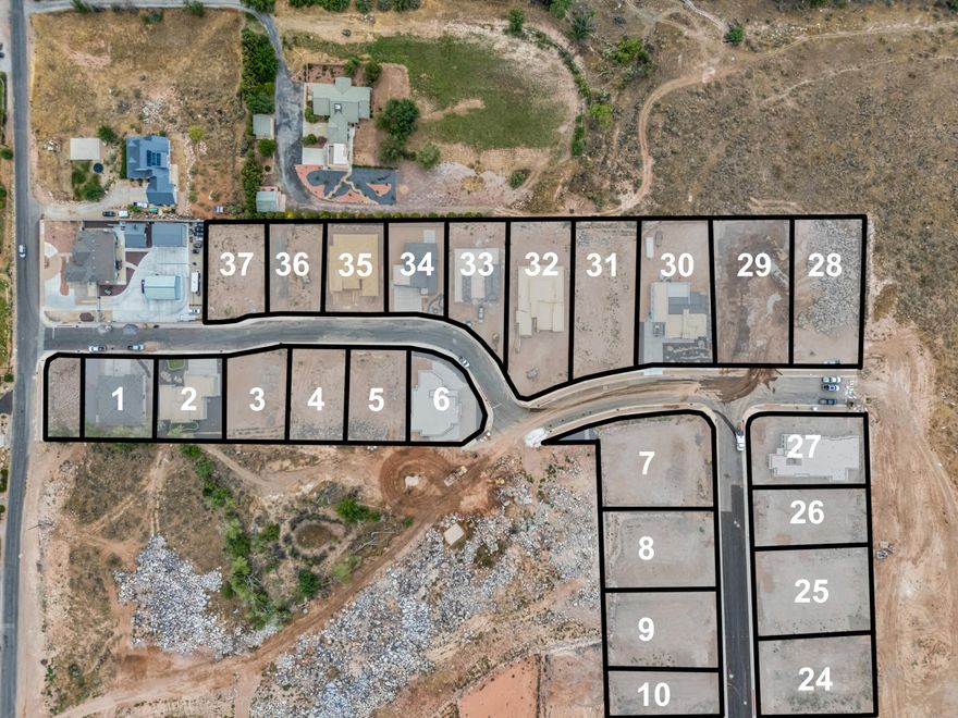 Bring your own builder & discover Mountain View Estates—Southern Utah's newest custom home community in Hurricane, UT. These elevated, terraced lots offer panoramic views of Hurricane Valley, providing a stunning backdrop for your dream home. With no HOA and an awesome location, this subdivision combines breathtaking scenery with convenience, making it the perfect place to call home.