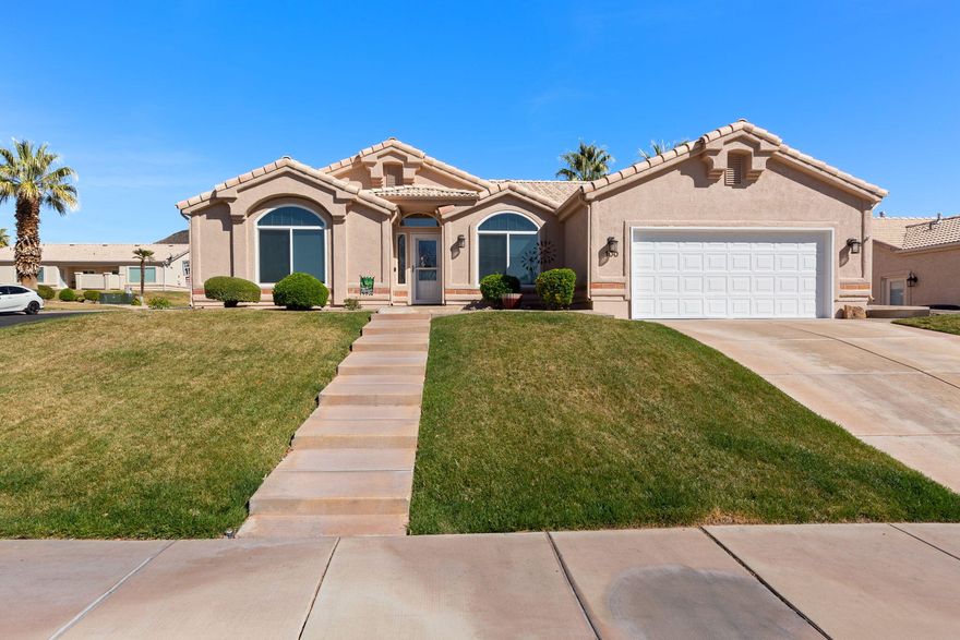 Positioned on a desirable corner lot within a peaceful 55+ community, this home backs to a quiet pond and has been thoughtfully updated throughout. Recent improvements include newer windows with tint, storm doors, fresh exterior paint, and plantation shutters, while the kitchen features updated appliances along with a new water softener and water heater. The HOA covers full yard maintenance, water, clubhouse, pool, fitness center, and pickleball courts - making it an easy fit for full-time living or a part-time retreat. Agents please see private remarks.