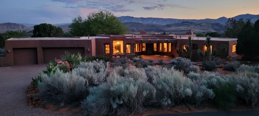 Nestled at the north end of Kayenta, this 3,727 sq. ft. Southwest-style home captures the magic of desert living with red rock views in every direction. Featuring 3 bedrooms plus an office and hobby room, open living spaces, and a wrap-around covered patio perfect for sunsets and stargazing, it's where nature and comfort meet in perfect harmony. Experience the art, serenity, and spirit that make Kayenta one of Southern Utah's most inspiring communities.