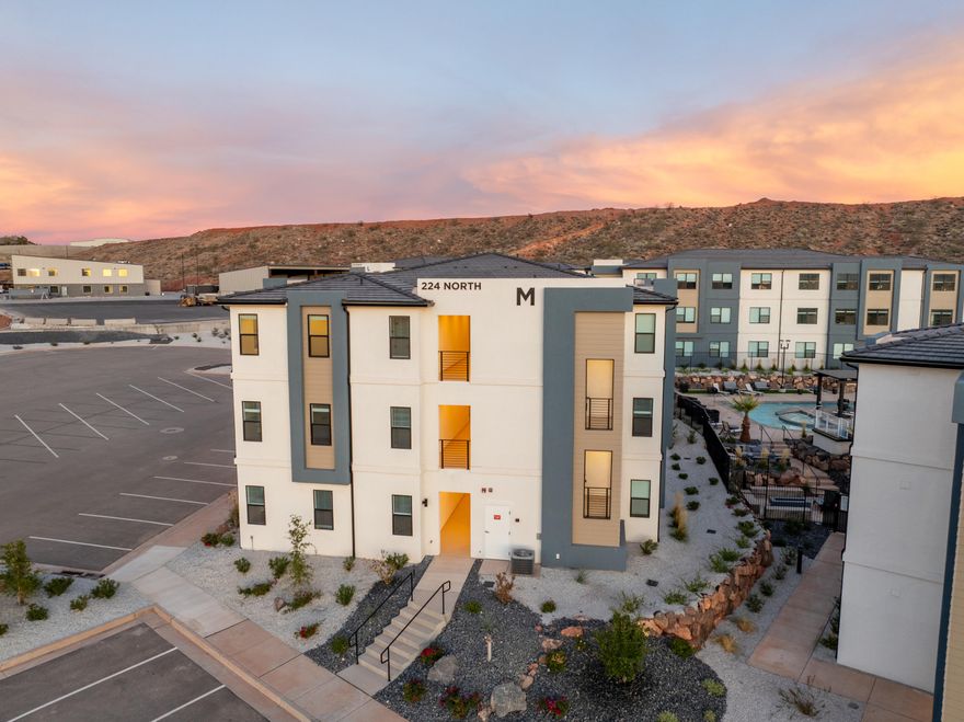 Turn-key and fully furnished, this 3-bedroom, 3-bathroom vacation condo at Terra is offered with the furniture package included, making it truly move-in or rental ready once furnished. With its contemporary design and open layout, this inviting space offers the perfect mix of comfort and style, making it the ideal base for your Southern Utah adventures. Whether you're relaxing inside or enjoying the resort's pool, lazy river, and pickleball courts, Terra offers everything you need for a memorable stay. Located near Zion National Park, Sand Hollow, and Quail Creek, this vacation condo is your gateway to the natural beauty of the region. Photos are of a similar unit.