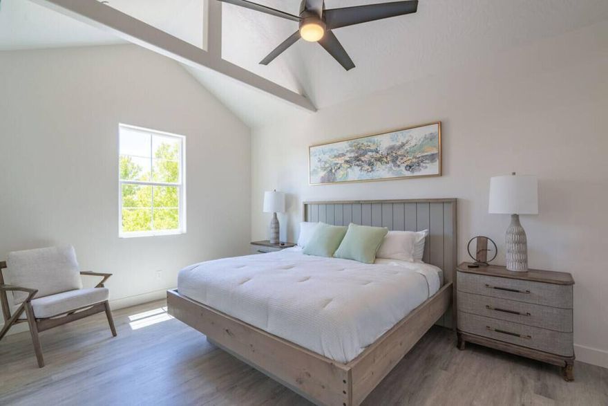 Enjoy outdoor living at its finest with a private hot tub and breathtaking views from two upper-level decks. Designed to comfortably accommodate family and guests, the home features three bedrooms plus a spacious bunk room/bonus room, offering sleeping space for up to 24. The open-concept floor plan flows seamlessly into the courtyard and covered patio, creating an effortless indoor-outdoor living experience. Equipped with a fire suppression system for added safety and peace of mind.