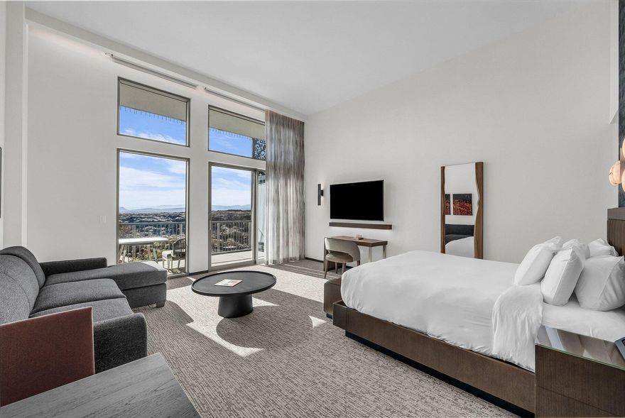 Enjoy incredible views of the lava fields and Hole 9 at Black Desert, paired with a refined living space of our Resort Center Studios, featuring Wolf and Sub-Zero
appliances. A spacious balcony extends your living area outdoors. Inside, you will find exceptionally tall ceilings for this unit. The resort offers world-class
amenities - PGA golf, exceptional dining, a full spa, fitness center, convention space, and more on the way. This residence comes fully furnished, turn-key, and
is currently enrolled in the rental program.