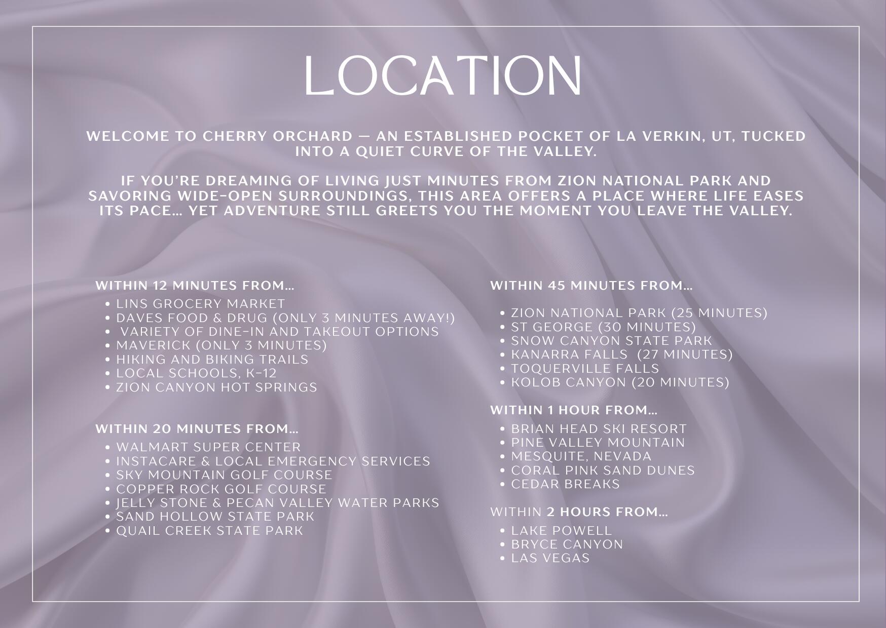 CHERRY ORCHARD - Residential