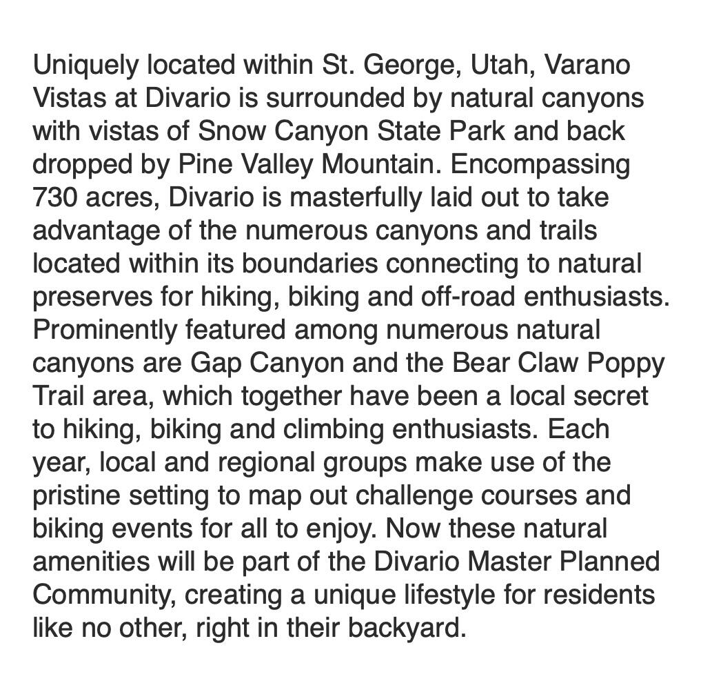 VARANO VISTAS AT DIVARIO - Residential