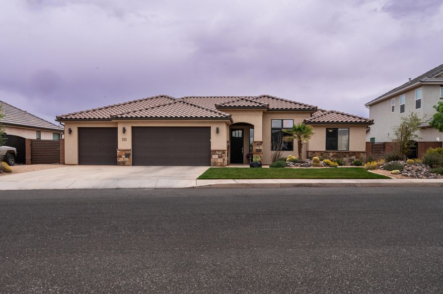 This beautiful single story home is just over 2,000 sqft, is ideally located in an established family friendly neighborhood with no HOA!  It is also located in a great school district and close to Treasure Valley Park. Featuring 3 bedrooms and a Office (or 4th bedroom), this property is ideal for a growing family or those in need of a home office. As you enter, you are greeted by beautiful wood floors and an open-concept layout with the primary bedroom tucked away for privacy. The home features 12-foot ceilings in the entry, office, and great room, creating an airy atmosphere complemented by large windows and abundant natural light. The 2.5 bathrooms and kitchen are elegantly finished with quartz countertops, adding a luxury feel to the space. The spacious backyard offers ample room for gardening and play as well as a large covered patio great for bbqs and entertaining.
Key features and upgrades include:
Tall kitchen cabinets to the ceiling, Motorized blinds, Water softener,Hardwood floors throughout,
Professional landscaping in both the front and back yards, Electric vehicle charging plug in the garage and much more! This is a well maintained home you won't want to miss!
All information is deemed reliable but not guaranteed. Buyer and buyers agent to verify all info herein.