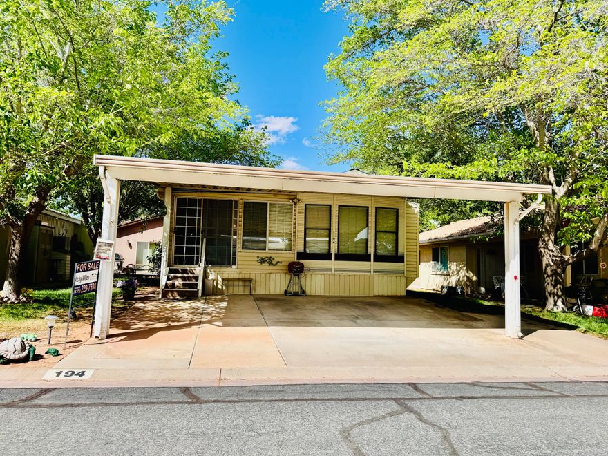 Updated and inviting 2-bed, 2-bath home in Kings Row Estates with thoughtful upgrades throughout!  This all-electric home offers a new asphalt roof, fresh ceiling texture, and added insulation around the skirting for comfort and efficiency. Inside, enjoy wonderful furnishings, stylish 2'' blinds, a bright bay kitchen window, and plenty of windows that create warm gathering spaces. Key highlights include:
Newer microwave convection oven and a Fire Stick for the TV, Two water heaters (1- 20 gallon & 1-40 gallon) for ample hot water, Solar screens on the west side for energy savings, Water softener & reverse osmosis system, Two-car wide carport for convenient parking. This well-maintained home blends comfort and practicality in a welcoming community—ready for you to move in and enjoy! Buyer to verify all information.