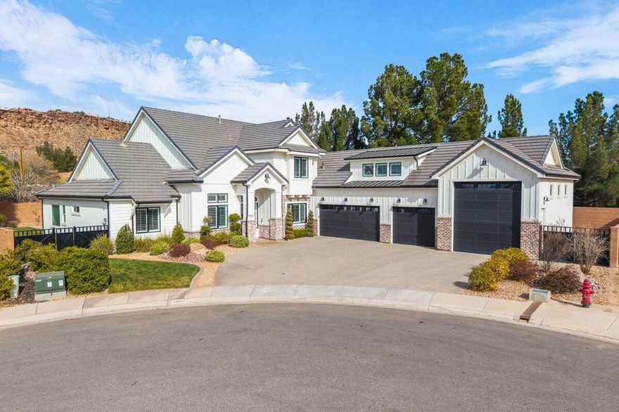 Beautiful modern farmhouse, offering 6 bedrooms, 4.5 bathrooms, 3 living rooms, large flex room, and a rare 4-car garage with one being a large RV garage. Thoughtfully designed with open-concept living, high-end finishes throughout. The gourmet kitchen features an oversized island, custom cabinetry, walk-in pantry,,and premium appliances, seamlessly flowing into the great room with fireplace and abundant natural light. The spacious primary suite includes a spa- inspired bathroom with dual vanities, soaking tub, walk-in shower and large walk-in closet. Additional bedrooms offer flexible use for quest, home office, or multigenerational living.

Resort- style private backyard features a sparkling pool and spa, covered patio, gas fire-pit, and ample space for entertaining.  Owner is an active real estate agent.