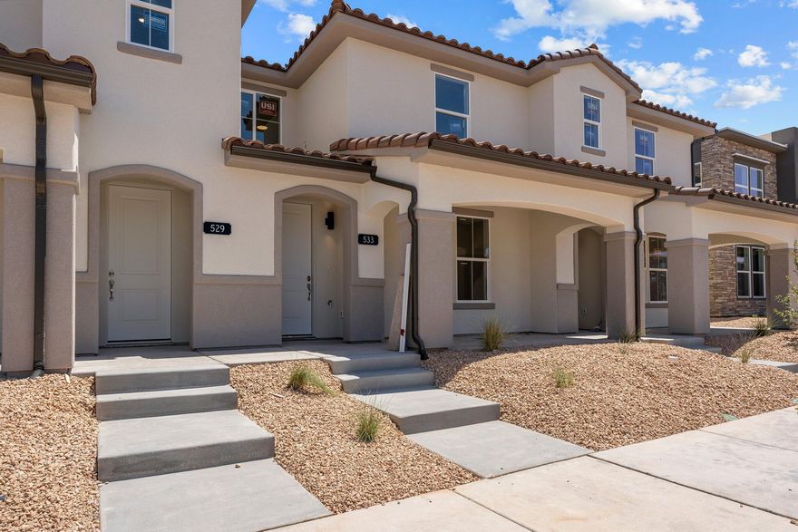 Ask about our special incentives!
Located in the Desert Color community, this charming 3-bedroom, 2.5-bath townhome in the sought after Sage Haven neighborhood offers modern living in one of Southern Utah's most desirable master-planned communities.