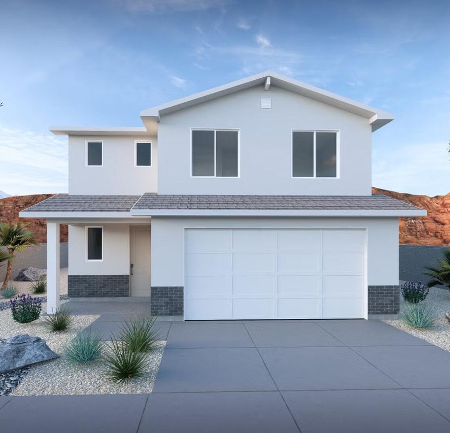 Welcome home to Legacy at Sand Hollow! Meet our new Emerald plan, featuring a spacious great room and kitchen with a large pantry, perfect for entertaining. Upstairs, a versatile loft provides additional living space ideal for an office or play area. Complete with a 3-car garage, this home combines comfort, space, and practicality in a highly functional layout. With low HOA fees and thoughtfully designed homes, it's an ideal place for anyone seeking the best that Southern Utah has to offer. All Visionary Homes are built with 2x6 framing and R-50/R-19 insulation for extra heat-cooling efficiency. Call Shannon and ASK ABOUT OUR PREFERRED LENDER INCENTIVE and schedule your private showing today.