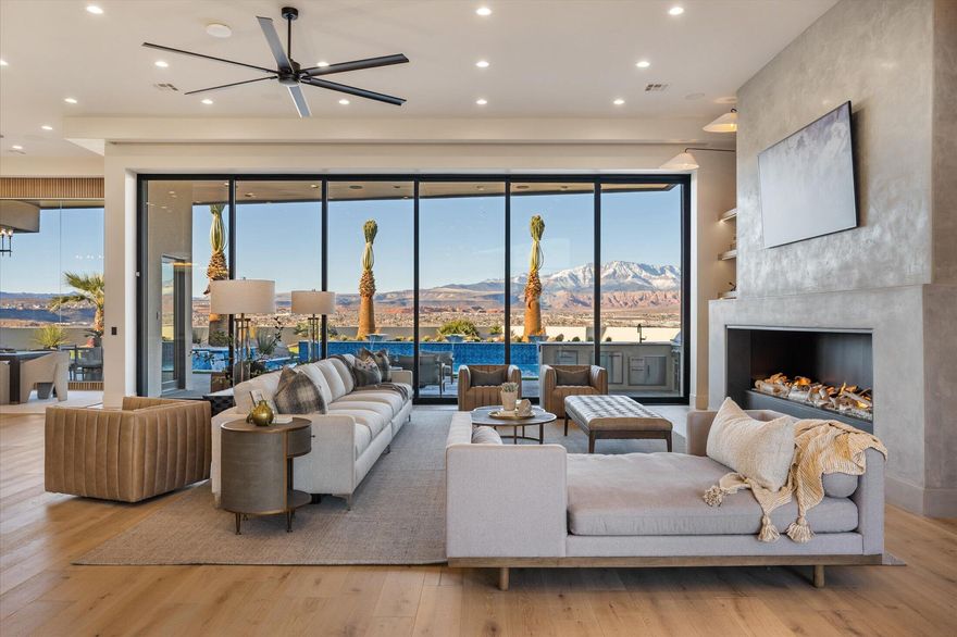 The Gathering is a another work of art built by Anderson Custom Homes. This incredible estate is a gently used, previous Parade Home - a truly spare no expense property! With its spacious & inviting interior, an outdoor pool with breathtaking views, & the capacity to house all of your friends & family, this home is truly the perfect place to Gather. Design elements touch each area of this home, making every room a unique & exciting experience. The floor plan is situated on one of Stone Cliffs most exceptional lots & capitalizes on unobstructed views throughout the home.

A true Chefs kitchen with Wolf & Subzero appliances including a large butlers pantry.

Grand slider doors open into the backyard from the living area to welcome you to the pool, hot tub, fire features, & an outdoor kitchen.

Each bedroom is spacious with its own walk in closet & ensuite bathroom.

Garage is oversized to house toys, cars & everything in between. Within the garage is a man cave that views into the secluded courtyard & front entrance.

Please contact the listing agent to view this special property.