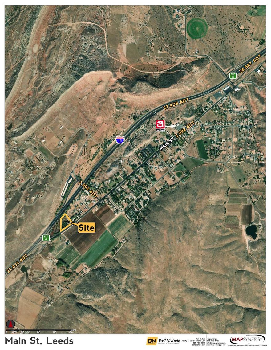 Discover an exceptional opportunity to own 2.62 acres of land in the heart of Leeds, Utah. Located at 380 S Main St, this property offers excellent freeway visibility right off I-15 Exit 22. Zoned R-R-20 (Residential), the parcel provides flexibility for future development or investment. The lot includes a 10 year fuel deed restriction. With its convenient location, scenic surroundings, and strong growth potential, this property is ideal for custom homes, small projects, or long term investment. Land like this in Leeds is hard to come by, call for more details today.