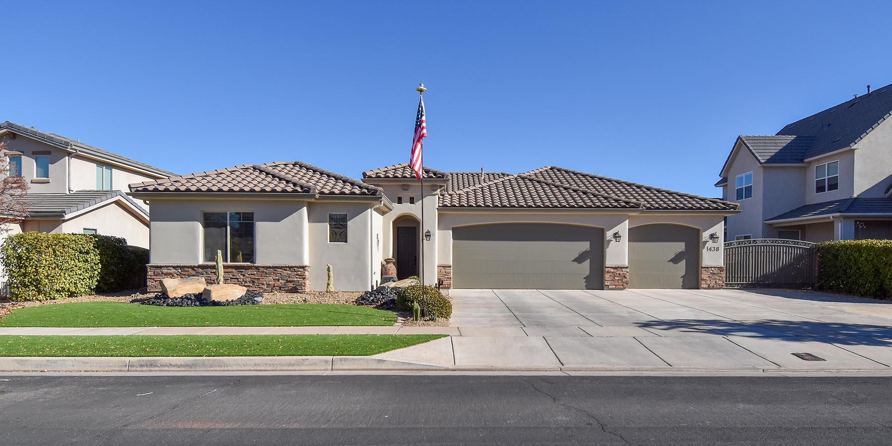 Beautiful home with new landscaping and exterior paint. This home has a true extra living quarters with full kitchen, laundry, separate bedroom in detached casita. Great views with East facing backyard with plenty of room for a pool. Many luxury upgrades throughout. RV parking and more!