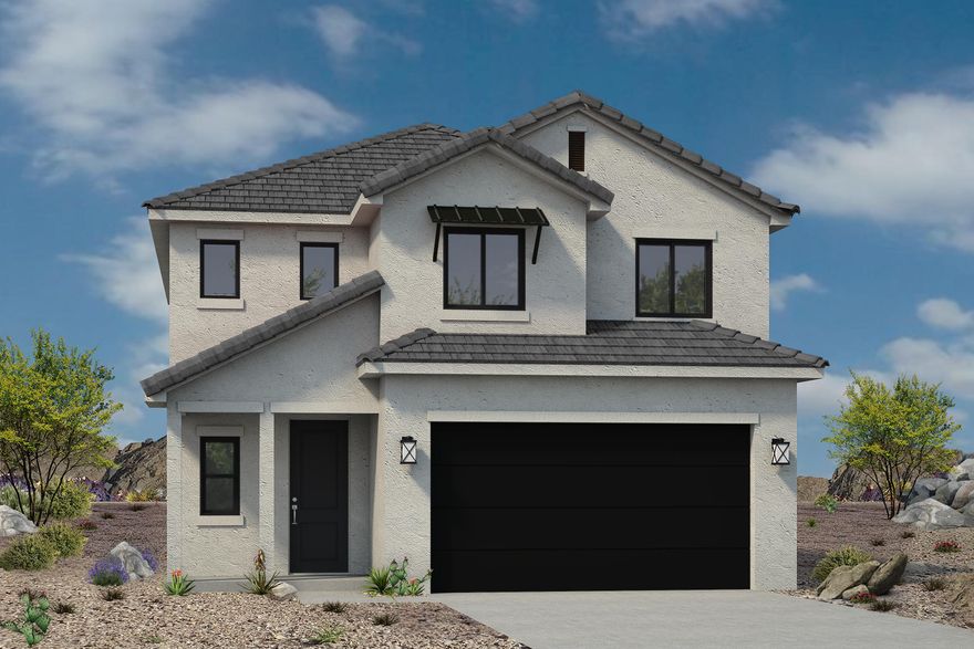 Welcome to this 1,962 sqft. home featuring 4 bedrooms and 2.5 bathrooms, located in our most budget-friendly community, Red Trails. This home includes quartz kitchen countertops, Provenza waterproof flooring, black appliances, and upgraded stained cabinets. Residents can enjoy a playground, pickleball courts, and shared spaces perfect for the whole family. At Red Trails, buyers may qualify for just a 3.5% down payment when using our preferred lender, Patriot Home Mortgage. Contact us today for more information!