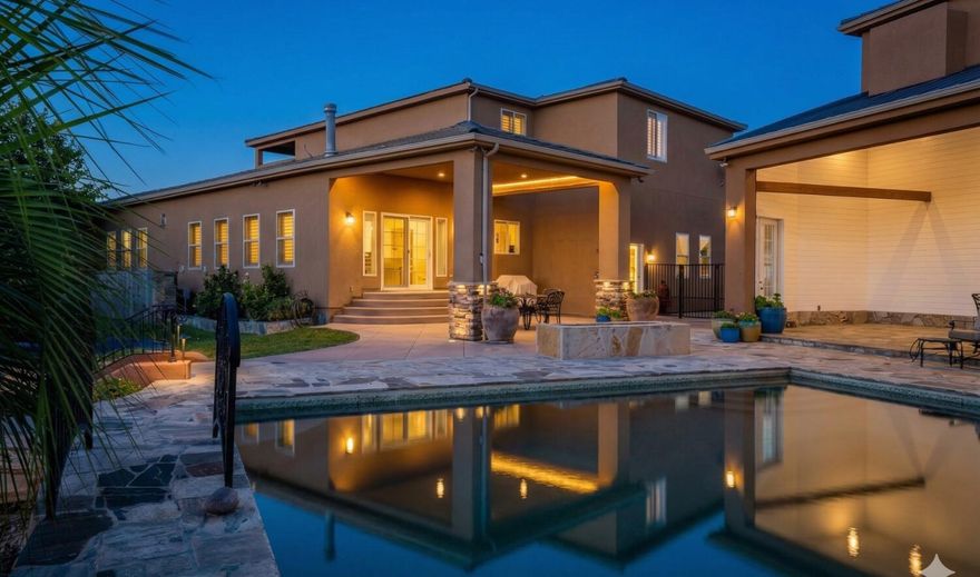 Welcome to this extraordinary home that absolutely needs to be experienced, not just viewed! The home boasts a wide range of impressive features that set it apart from the rest. This 3.43 acre equestrian property is zoned for keeping up to eight horses, making it an ideal sanctuary for both humans and their equine companions. Situated two-feet higher than its neighboring properties, this estate exudes an exceptional sense of grandeur and prominence with river access for the avid ATV rider.

The HUGE detached RV garage was designed to accommodate two class A motorhomes, ensuring ample space and convenience for all your outdoor adventuring needs.  Furthermore, the garage is outfitted with hot water supply, for RV hook up, car washing or a variety of tasks. Plus, above the garage there is a beautiful, fully equipped dance studio with a gorgeous full bathroom and several mini-split systems for heating and cooling.

The yard is an absolute sanctuary with gardens, orchards, and an oversized 50,000-gallon all-natural pool, reaching a depth of 14 feet. This stunning oasis of relaxation and entertainment promises a refreshing escape from the outside world. Enhancing the outdoors, this property offers not one, but two outdoor showers, a sunken fire-pit with seating gathering under the stars and a gas fire pit for ambiance. An incredible cabana with a loft offers escape from the sun poolside.  All this provides for a truly unique and rejuvenating experience amidst nature's beauty.

Entertainment takes center stage in this home, which features a remarkable 4K theater room that provides a cinematic experience within the comfort of your own home. Complementing this, there is also a dedicated music studio with double sound board walls, catering to those with a passion for creating and producing music or any audio-related ventures.

Safety and security were also in mind during the design phase and a major highlight of this property is the inclusion of French drains, guaranteeing efficient drainage and preventing any potential water damage.. Built with flood control measures in mind, this home is equipped with flood retaining capabilities to ensure maximum protection and peace of mind during inclement weather conditions. The thoughtfully designed basement includes windows with emergency stairs, allowing for easy and safe exit strategies in case of any unforeseen circumstances.

This incredible home promises a lifestyle filled with luxury, convenience, and limitless possibilities. Don't miss the opportunity to make this extraordinary property your own.