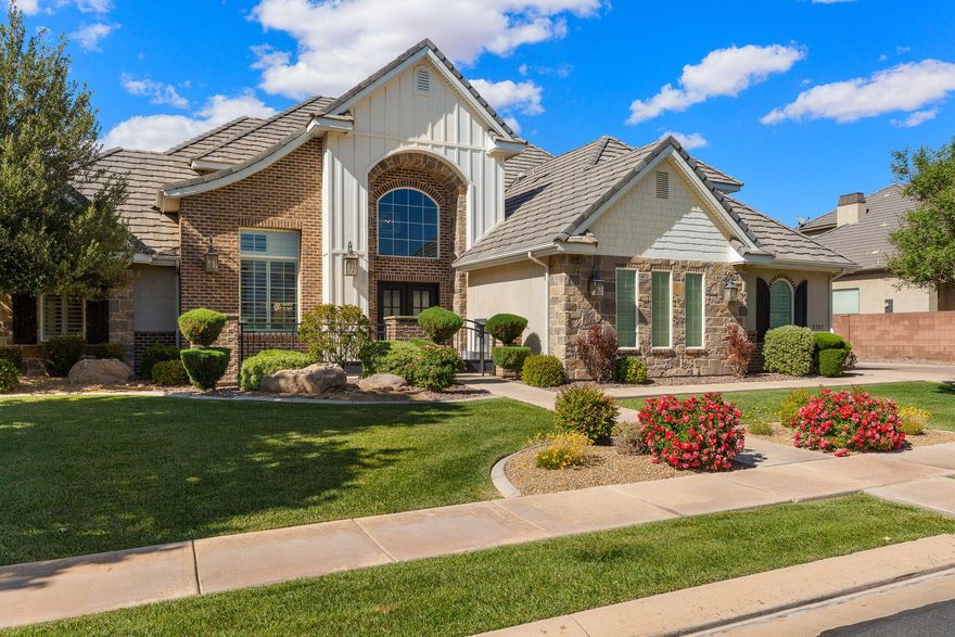 Beautiful home designed for both entertaining and everyday living! From the stunning entryway to the spacious backyard retreat, this property offers something for everyone. Enjoy summer days by the sparkling pool, evenings around the fireplace, and endless outdoor fun with a trampoline, playground, large yard, deck, and covered patio. Inside, the theater room creates the perfect space for movie nights and game days, while the open and inviting layout provides comfort and functionality throughout. The spacious primary suite offers a relaxing escape with a beautifully appointed bathroom featuring a separate tub and shower, along with dual his-and-hers closets. Thoughtfully designed with plenty of room to relax, gather, and make lasting memories.